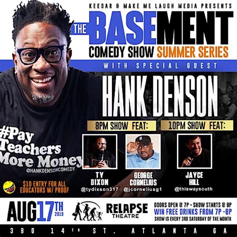 Comedy Shows In Atlanta August 2019 - Comedy Walls