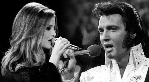 Elvis Presley And His Daughter, Lisa Marie Presley, Singing 'In The Gh ...