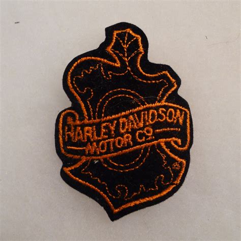 Vintage HARLEY DAVIDSON Patch biker engine road by JointCustodyDC