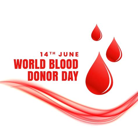 Free Vector | 14th june world blood donor day concept poster