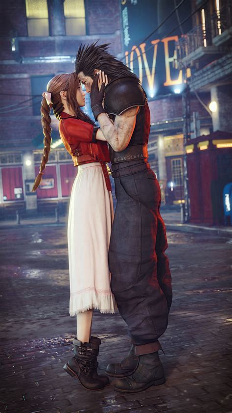 2160x3840 Aerith Gainsborough And Cloud Strife Final Fantasy 7 Remake ...