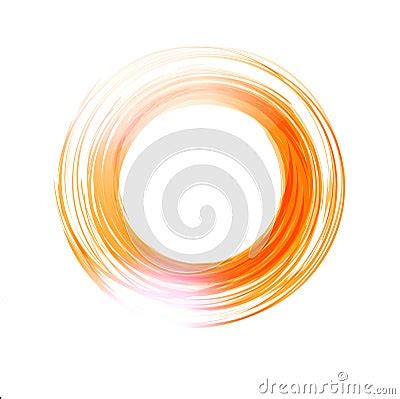 Vector Abstract Orange Circle. Logo Design Template . Stock Illustration - Image: 49576309