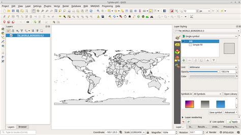 Create a globe-like orthographic projection map in QGIS 3 - BNHR