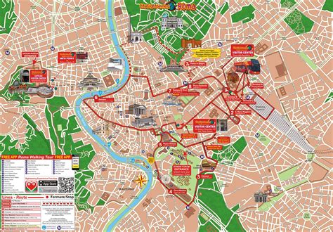 Rome hop on hop off bus route map - Rome hop on hop off bus tour map ...