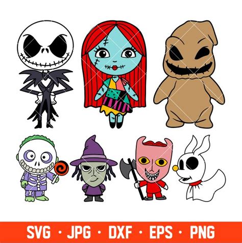 Baby Jack and Sally Bundle Svg, Halloween Svg, Oogie Boogie Baby Svg ...