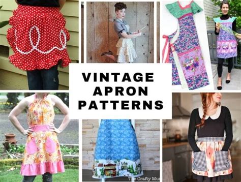 20+ Vintage Apron Patterns - Free, Cute And Easy To Sew ⋆ Hello Sewing