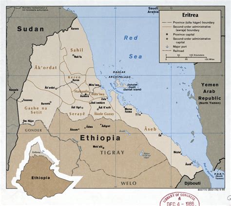 Eritrea Map In Africa Detailed Political Map Of Eritrea Eritrea | Images and Photos finder