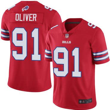 Bills #91 Ed Oliver Red Men's Stitched Football Limited Rush Jersey on sale,for Cheap,wholesale ...