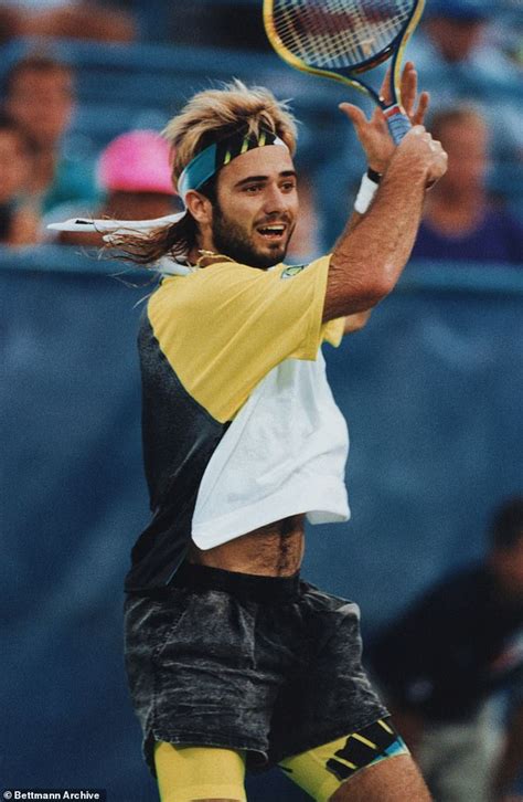 Andre Agassi pays homage to his iconic mullet as he makes a comeback in ...