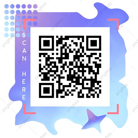 Qr Code Label PNG Transparent, Gradient Blue Label For Qr Code, Qr Code, Gradient, Blob PNG ...