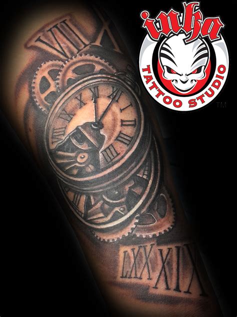 Clock tattoo INKA TATTOO MALTA Maori Tattoos, Polynesian Tattoo, Tattoo Studio, Inka Tattoo ...