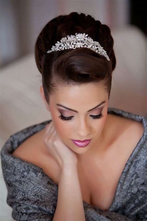 25+ best ideas about Tiara hairstyles on Pinterest | Wedding tiara ...