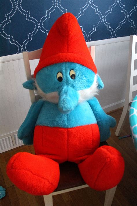 Build A Bear Workshop The Smurfs MUSICAL PAPA SMURF 15 Plush STUFFED ANIMAL Toy ...