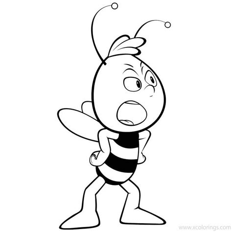 Maya The Bee Willy Coloring Pages - clowncoloringpages