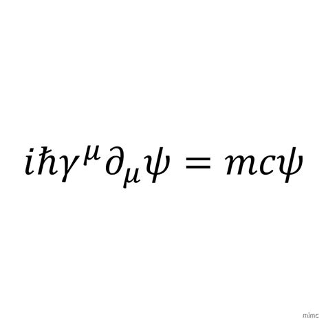 "Dirac Equation" by mimc | Redbubble