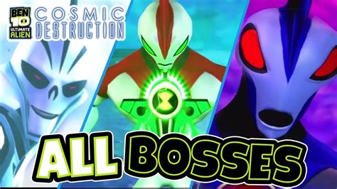 Ben 10 Ultimate Alien: Cosmic Destruction All Bosses | Boss Fights (PS3, X360, PS2, PSP, Wii ...