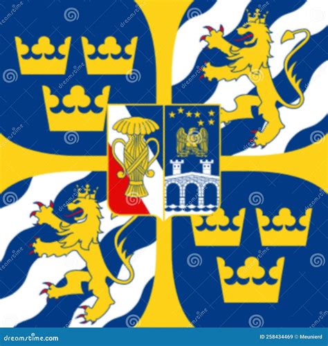 Glossy Glass the Personal Command Sign of H.M. the King of Sweden Stock ...