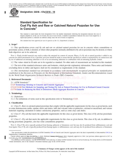 Astm C618 19 | PDF | Concrete | Cement