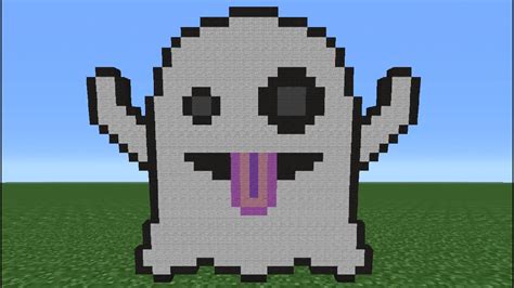 Minecraft Tutorial: How To Make A Ghost Emoji - YouTube