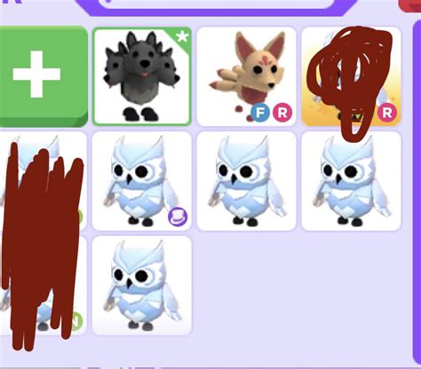 trading thse for neon snow owl (snow owls are good ages fg 2 teen and pre teen) : r/AdoptMeTrading