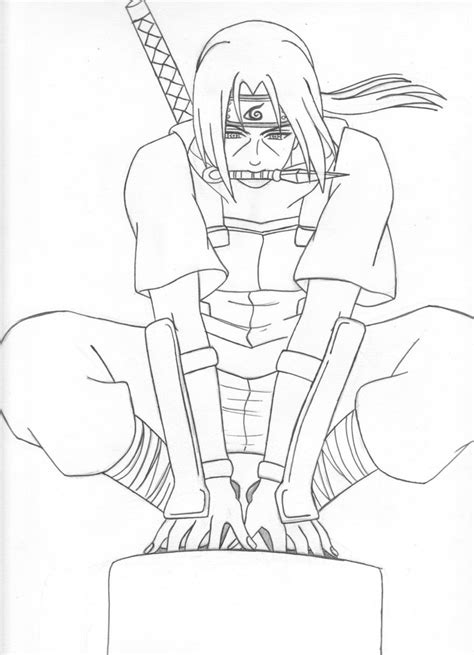 Desenho Para Colorir Do Itachi Drawing - IMAGESEE