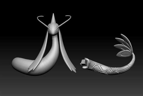 Pokemon Feebas Milotic 3D model 3D printable | CGTrader