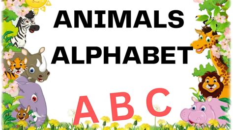 learn alphabet with animals | animals alphabet | thatz tv | a b c animals alphabet song | learn ...