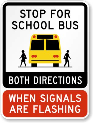 School Bus Signs - School Bus Stop Signs & School Bus Area Signs