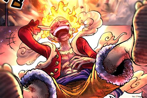 One Piece : Luffy Gear 5 Awakening Sun God Nika 4K wallpaper download