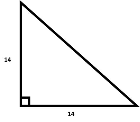 How to find the length of the hypotenuse of a 45/45/90 right isosceles triangle : Pythagorean ...