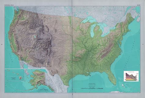 Large Detailed Shaded Relief Map Of The Usa Vidiani Maps Of All | Sexiz Pix