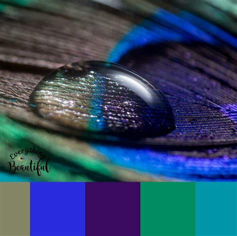 Peacock color palette for your inspiration. Created by me. # ...