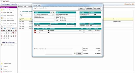 Microsoft Access Database Templates | Letter Example Template