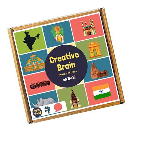 Buy EKDALI Creative Brain India States and Capitals Flash Cards for Kids | All States of India ...