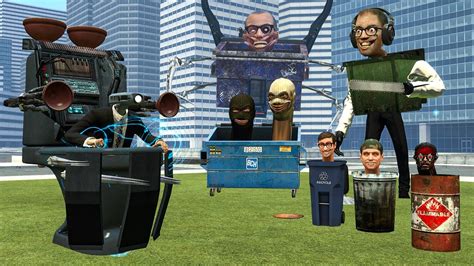 GLITCH PLUNGER MAN VS SKIBIDI SCIENTIST AND OTHERS BOSSES In Garry's Mod! - YouTube