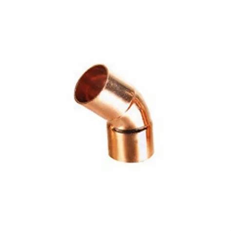 For Structure Pipe 45 Degree Copper Elbow, Thickness: 4.76mm, 1/2-3 ...