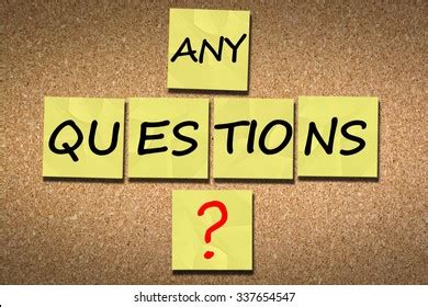 Asking Questions After Presentation On Cork Stock Photo 337654547 | Shutterstock