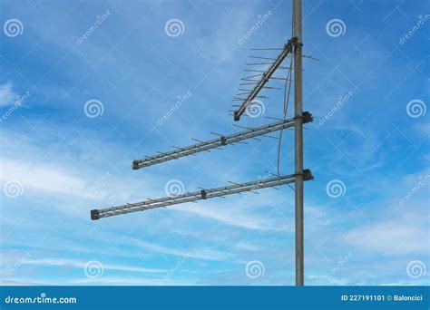 Analog TV Antenna stock image. Image of antennas, tech - 227191101