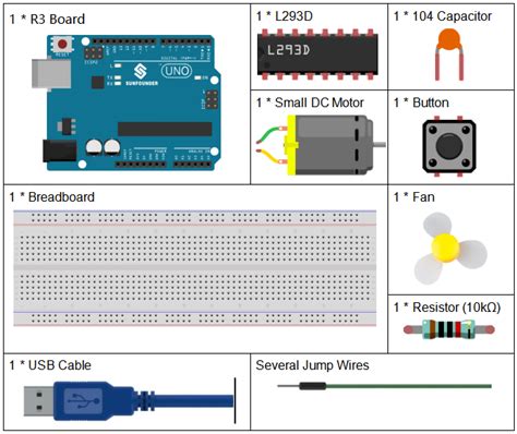 Lesson 22 Simple Creation-Small Fan — SunFounder uno-and-mega-kit documentation