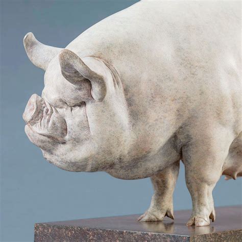 Middle White Pig - Ltd Edition Bronze Sculpture by Nick Bibby | Pig ...