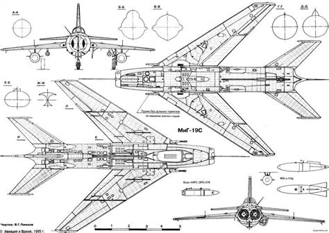 mikoyan gurevich mig 19 3 - Plans - AeroFred Model Airplane Free Plans | Model airplanes ...