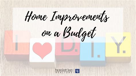 Home Improvement on a Budget