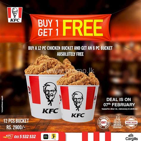 Get a 12PC Hot & Crispy Bucket and get an 8PC Bucket absolutely free at KFC