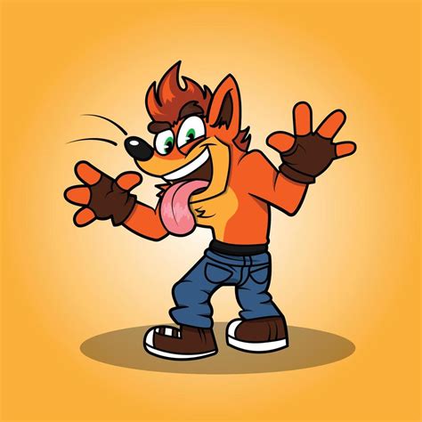 Crash is crazy tazmania devil 11719267 Vector Art at Vecteezy