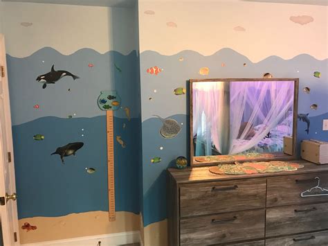 Ocean Mural ~Underwater Sea Wall Mural for Kids Room Walls