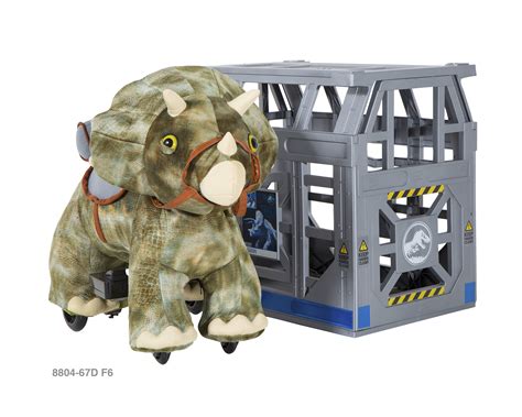 6 Volt Boys' Jurassic World Triceratops Plush Ride-On by Dynacraft - Walmart.com