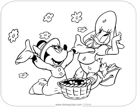 Mickey Mouse Coloring Pages Daisy