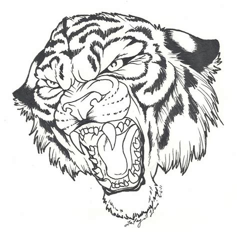 Roaring Tiger by BlvqWulph on DeviantArt