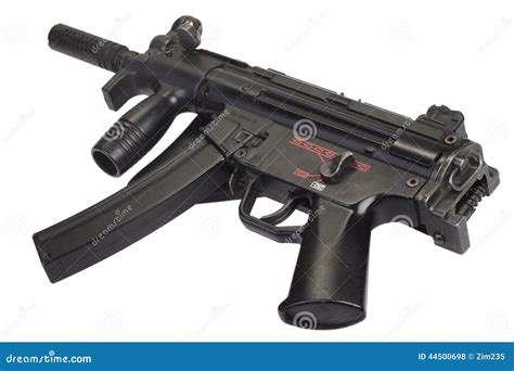 Submachine Gun MP5 Isolated Stock Photo - Image of submachine, police: 44500698