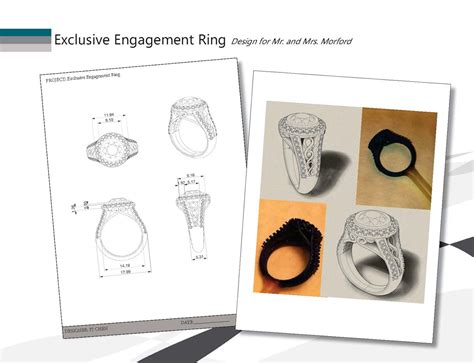 Custom Engagement Ring Design 1 — PJ Chen Design